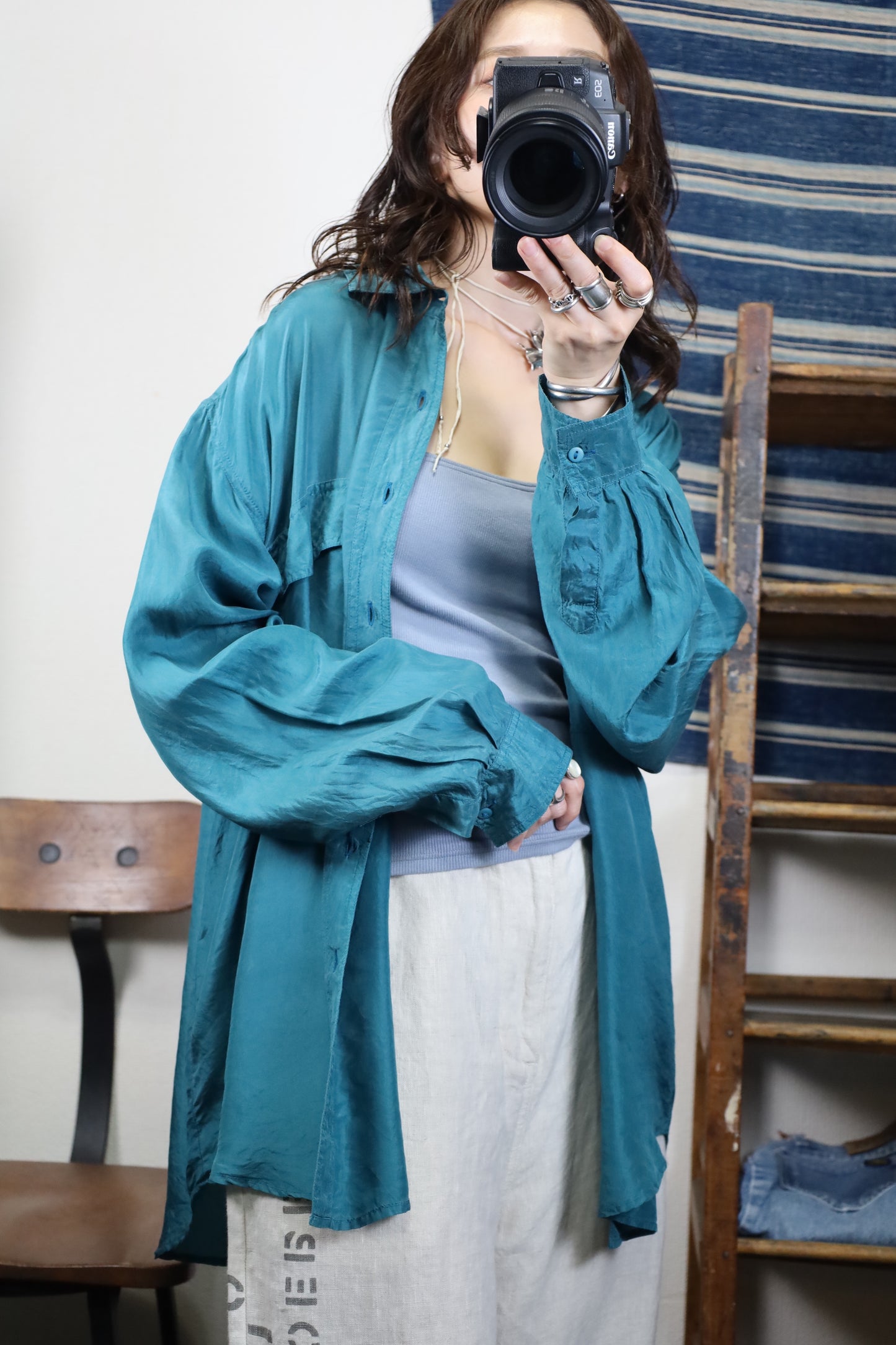 Z171 / 1990's Duke silk shirt