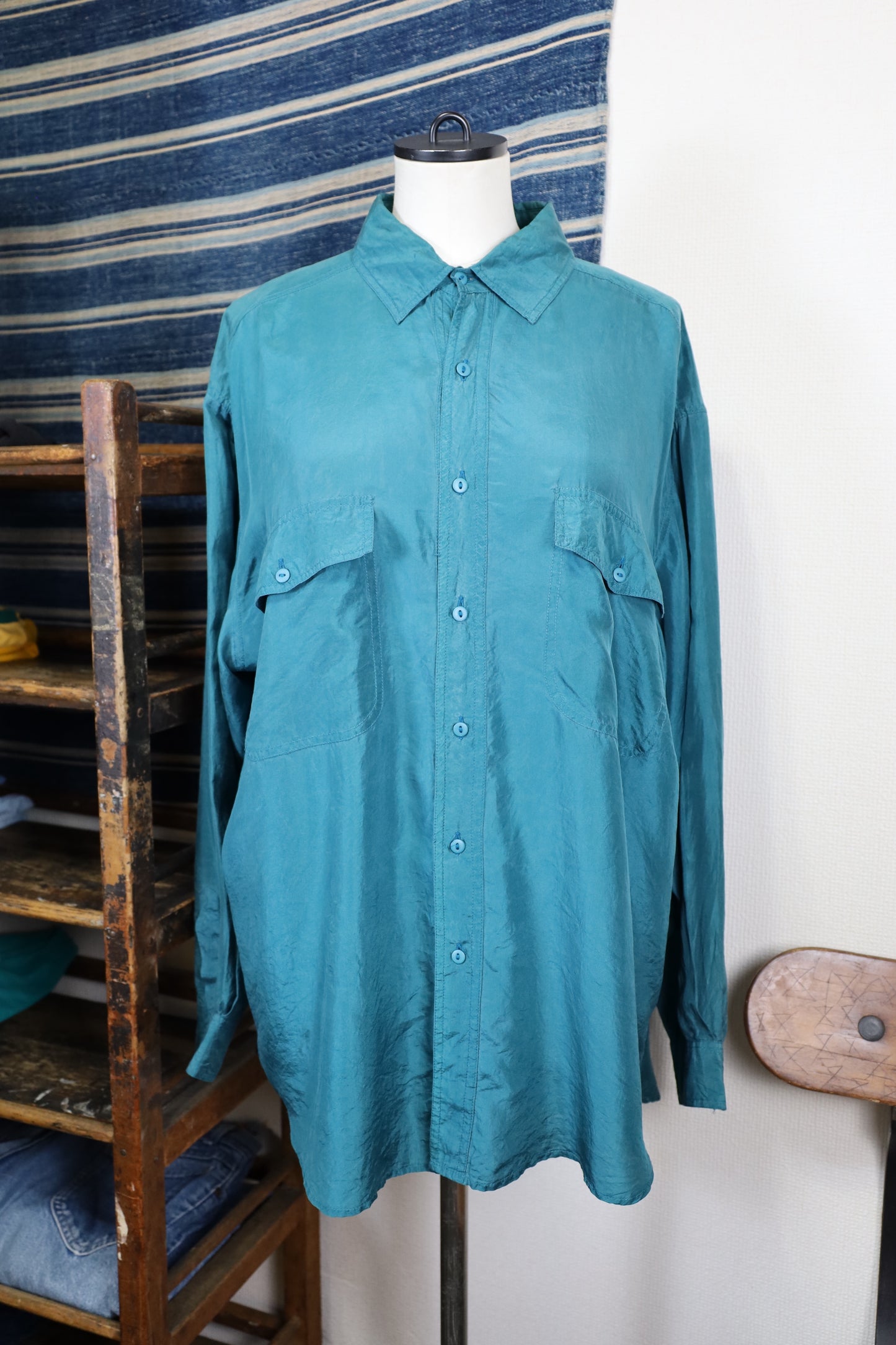 Z171 / 1990's Duke silk shirt