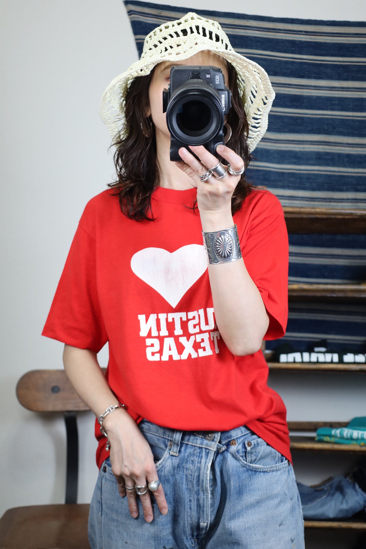 B514 / 1980's sportwear print tee