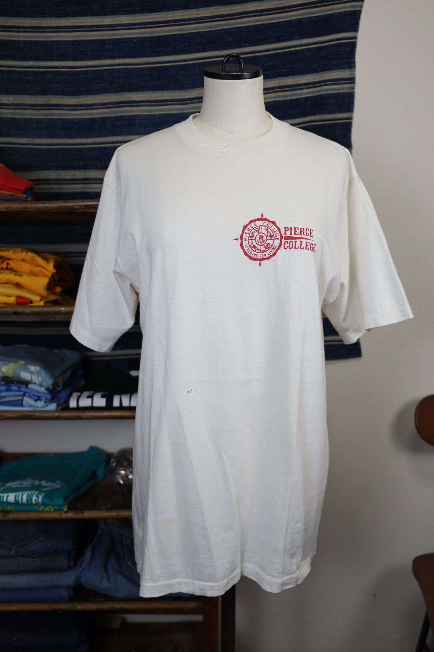 B492 / 1990's Collegiate pacific PIERCE COLLEGE tee