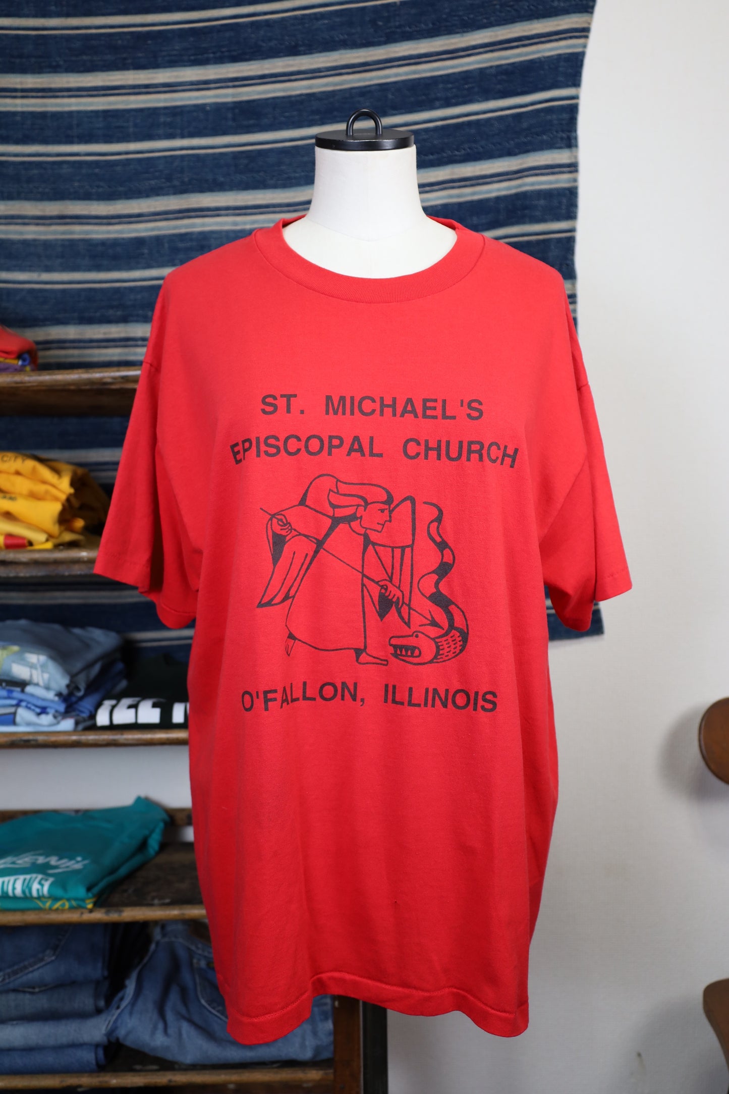 Z843 / 1990's HANWS ST.MICHAEL'S tee