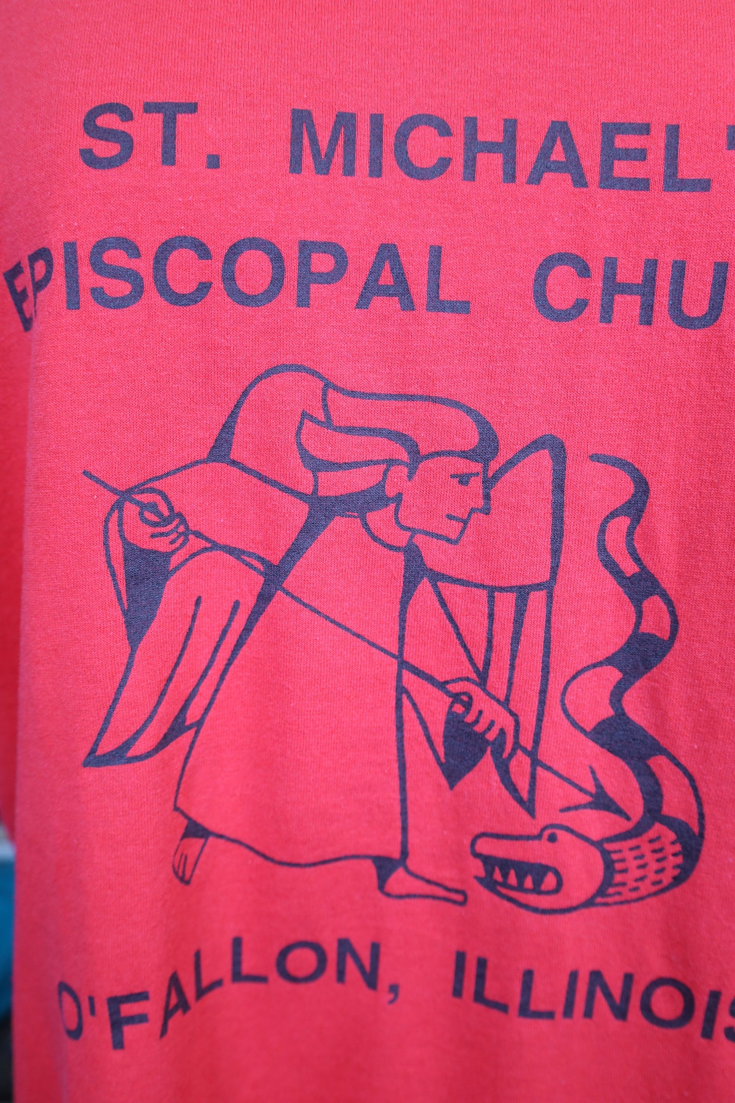 Z843 / 1990's HANWS ST.MICHAEL'S tee