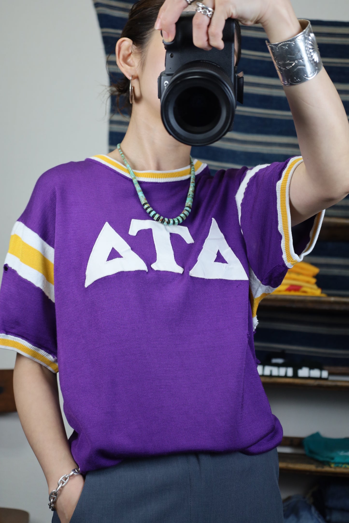 B548 / Vintege ATA football tee