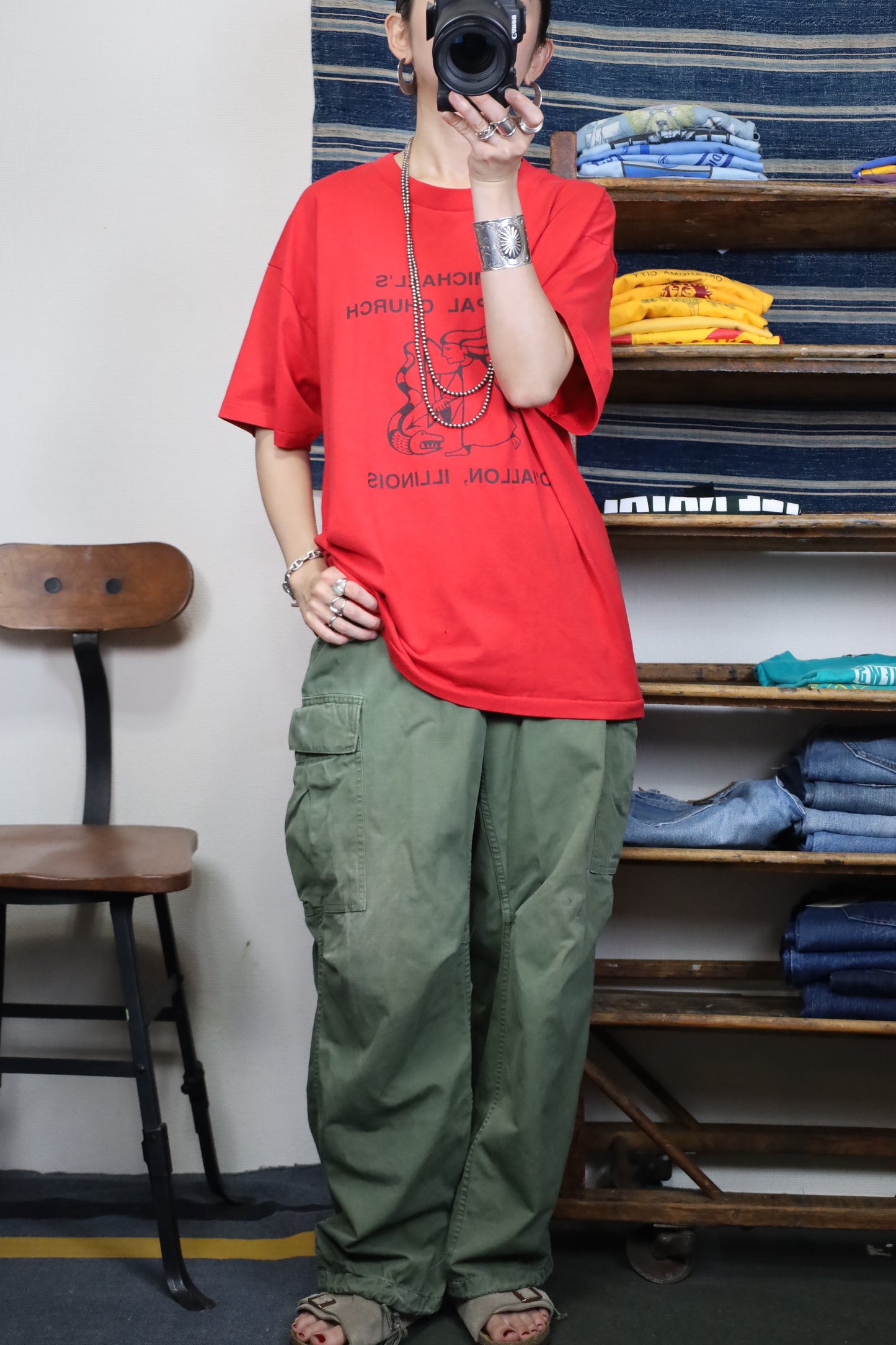 Z843 / 1990's HANWS ST.MICHAEL'S tee