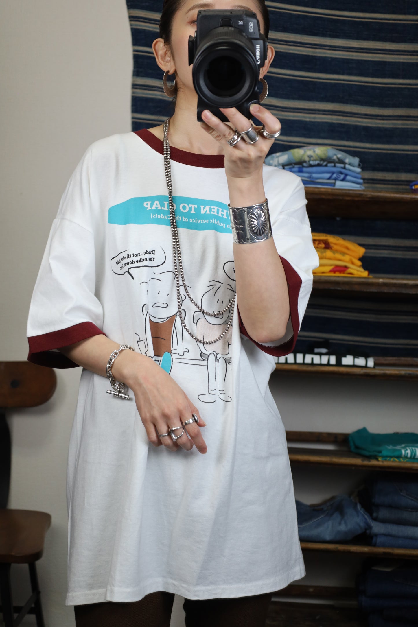 Z646 / early2000's PORT and COMPANY ringer tee
