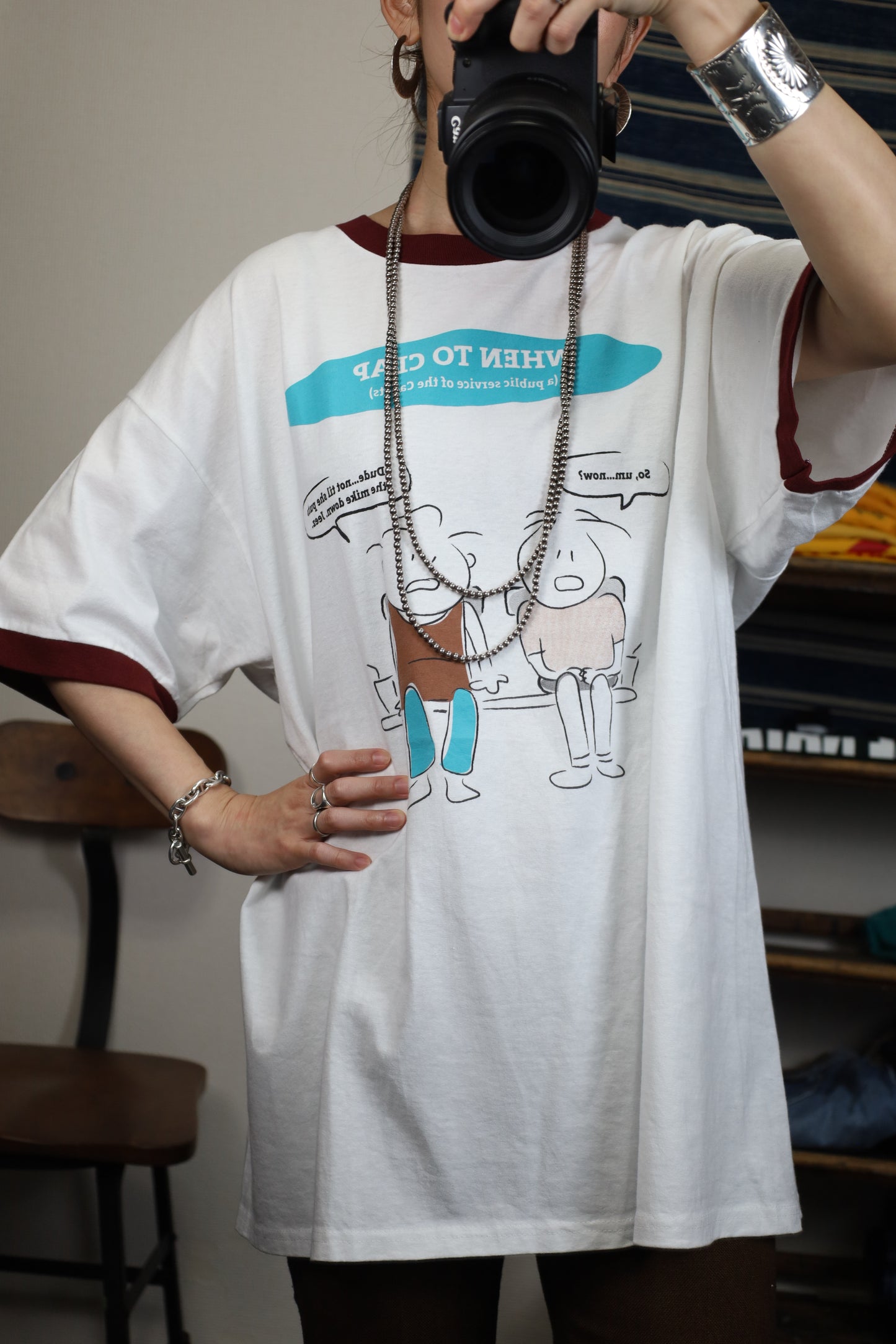 Z646 / early2000's PORT and COMPANY ringer tee