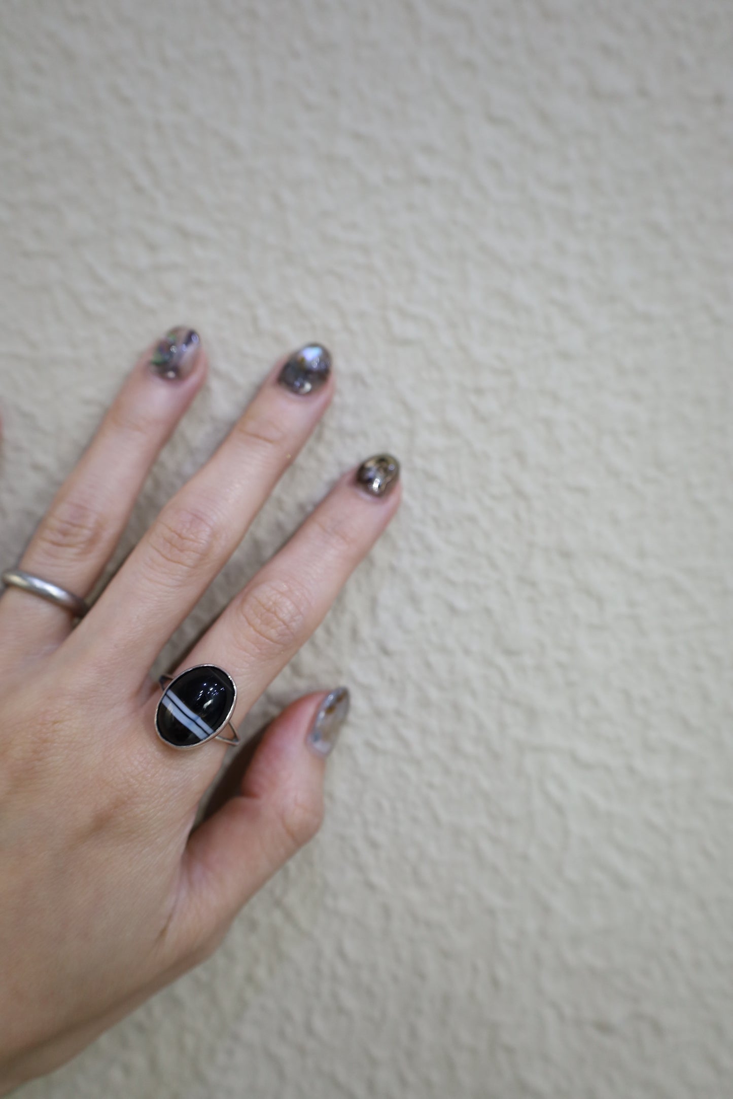 75 / silver 925 onyx ring
