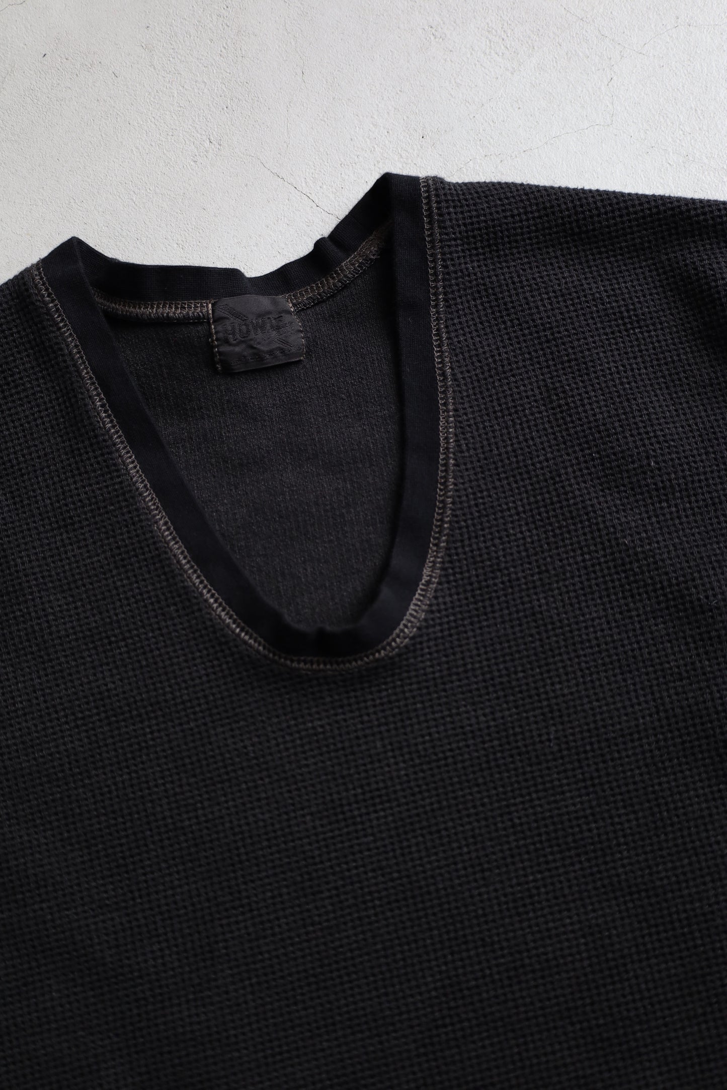 HOWIE black overdye thermal long Sleeve (Overdyed Blue to Black)