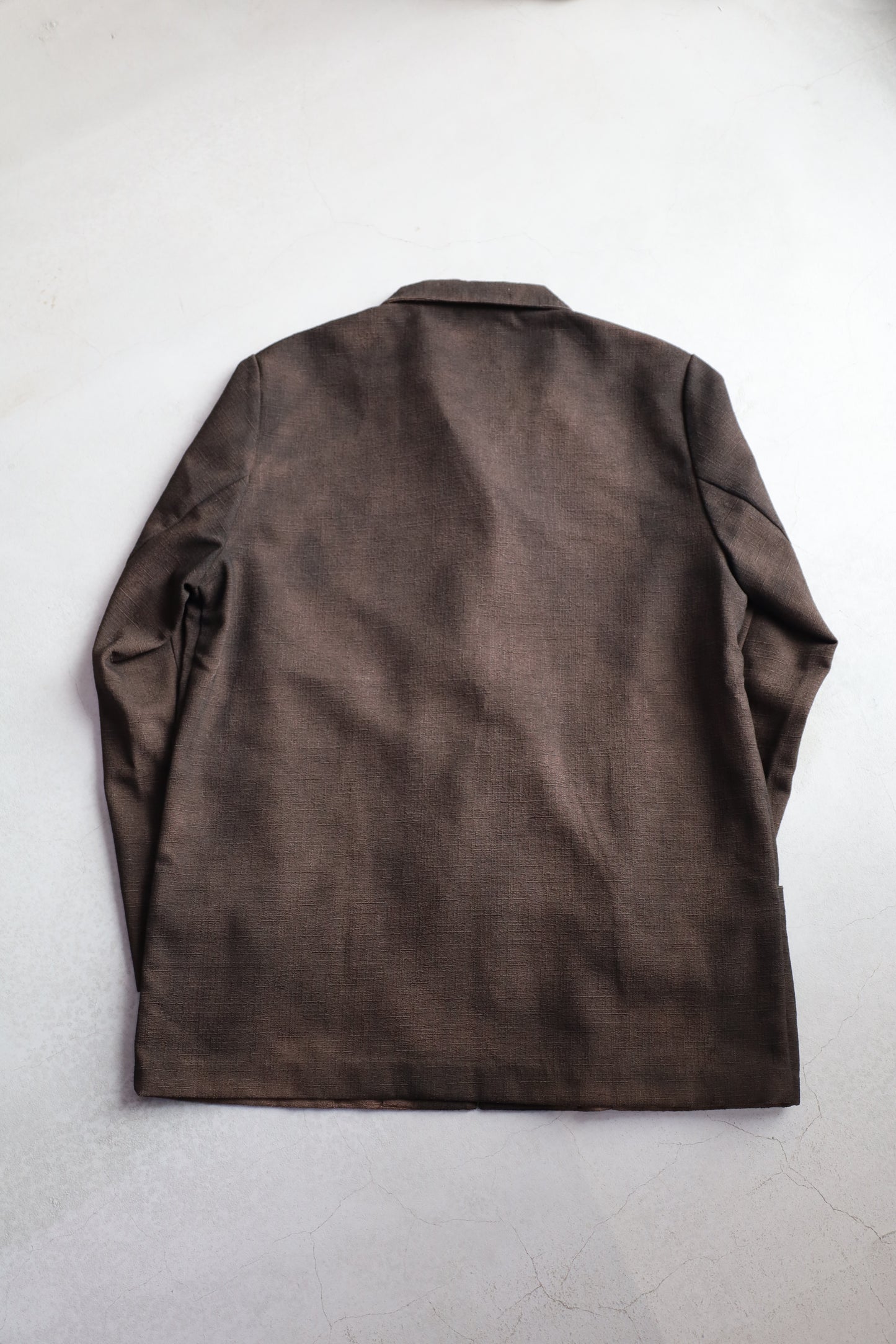 HOWIE black spray fade tailored jacket (brown)