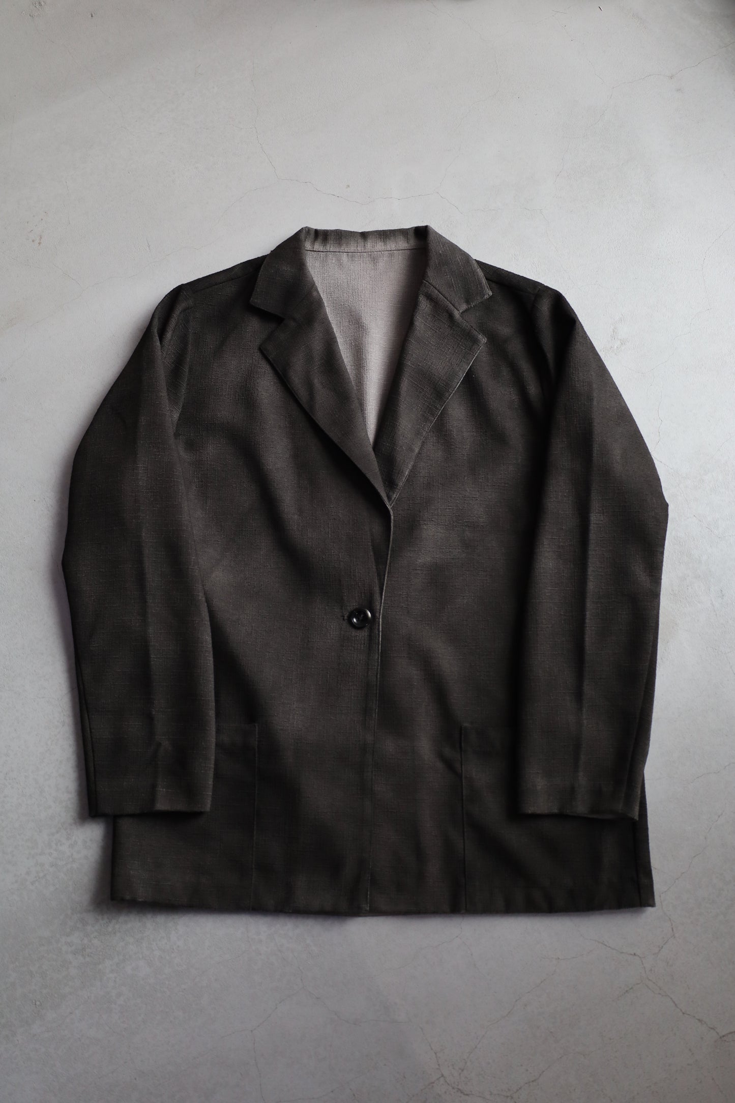 HOWIE black spray fade tailored jacket (taupe)
