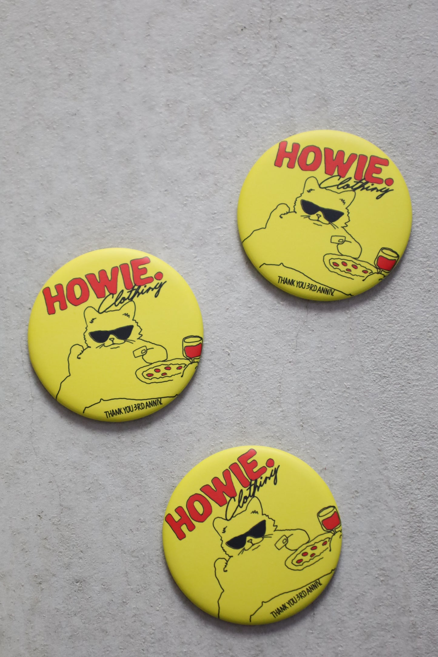HOWIE compact mirror (yellow)