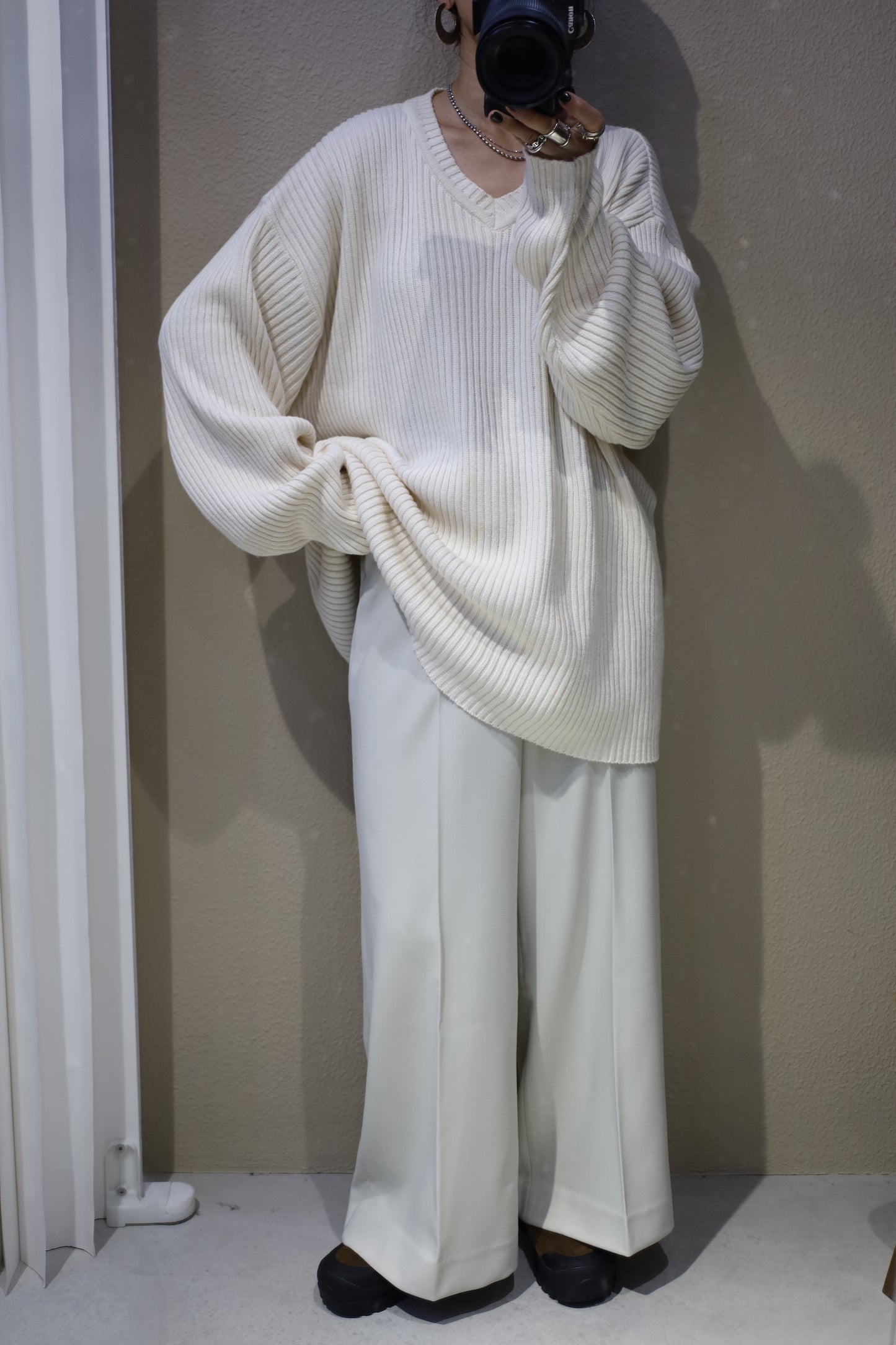 HOWIE HAKAMA slacks (White)