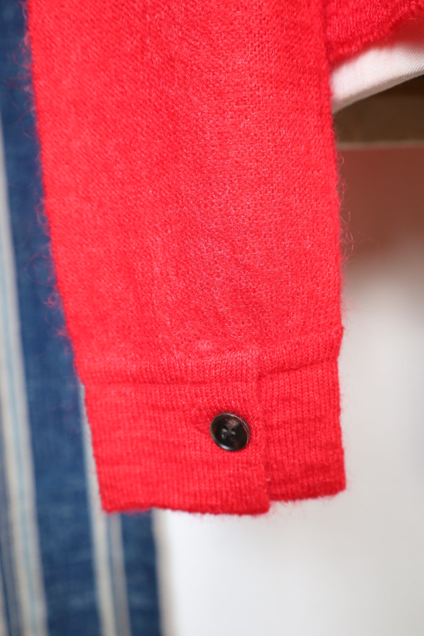 HOWIE polo knit cardigan (red)