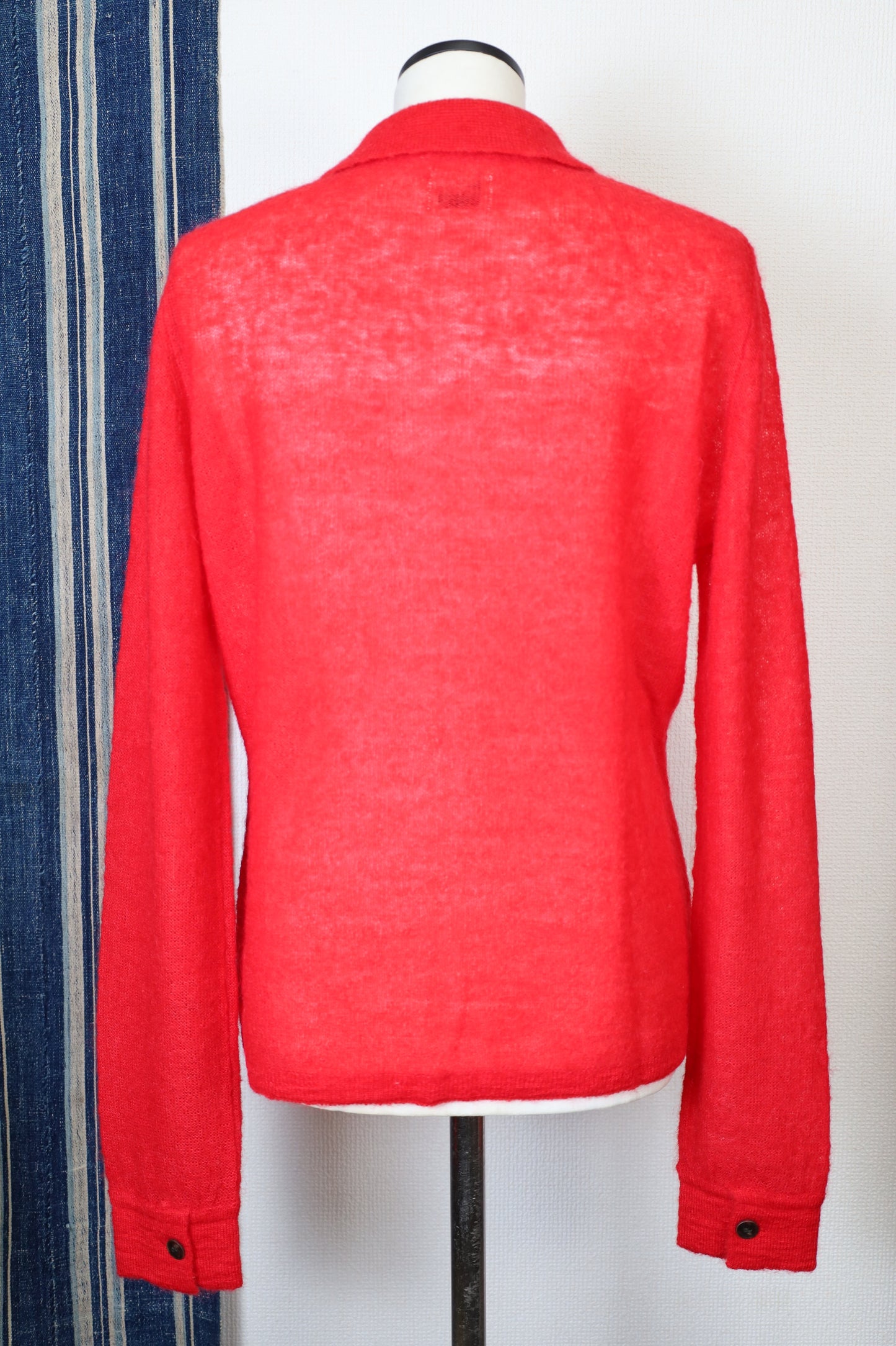 HOWIE polo knit cardigan (red)