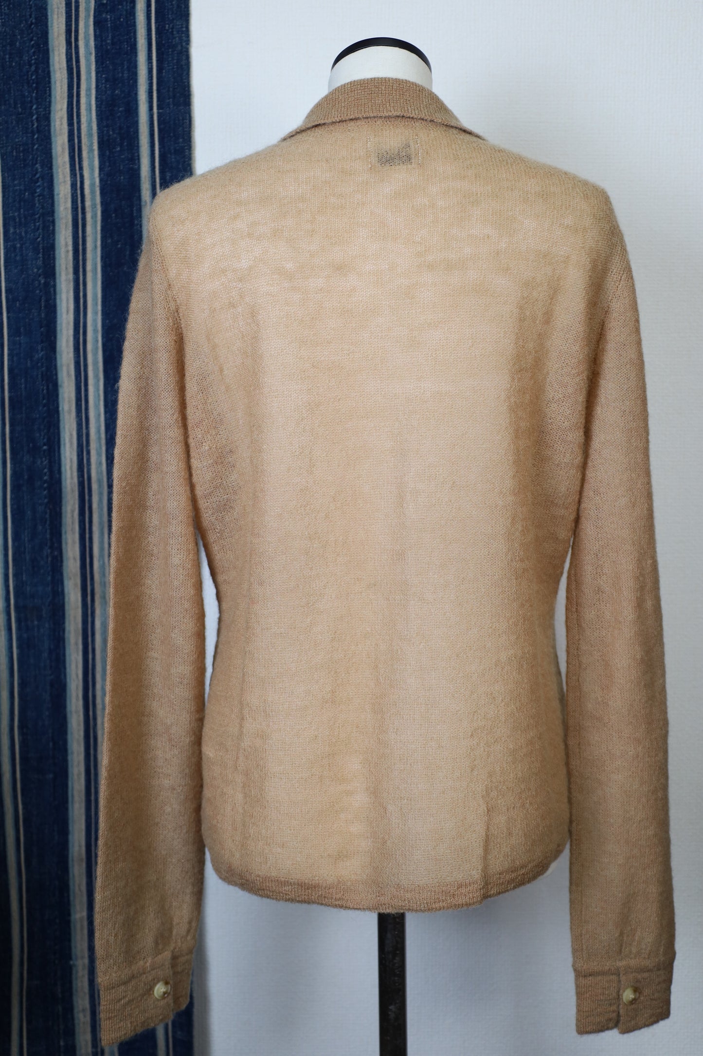 HOWIE polo knit cardigan (beige)