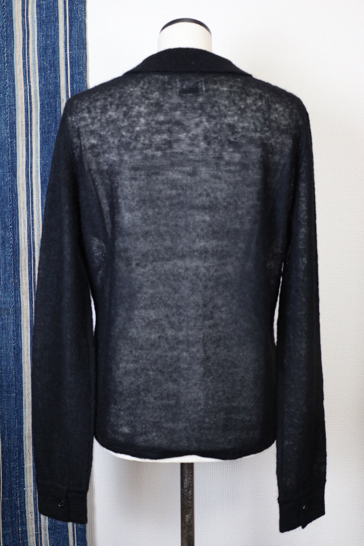 HOWIE polo knit cardigan (black)