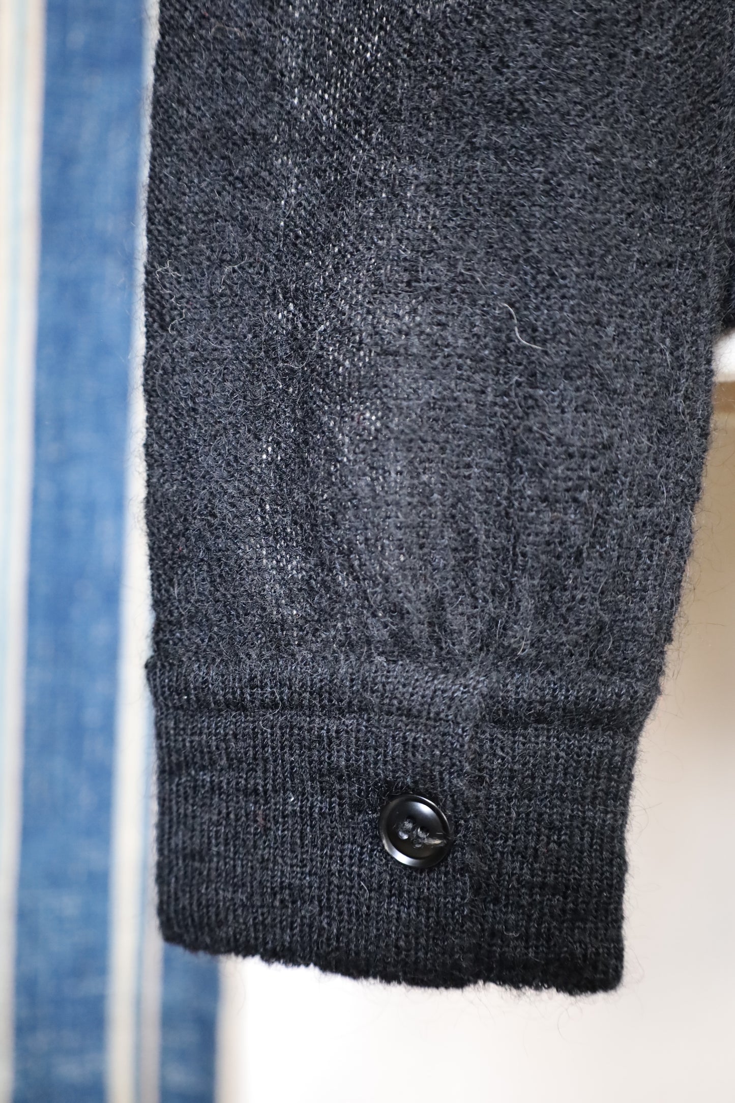 HOWIE polo knit cardigan (black)