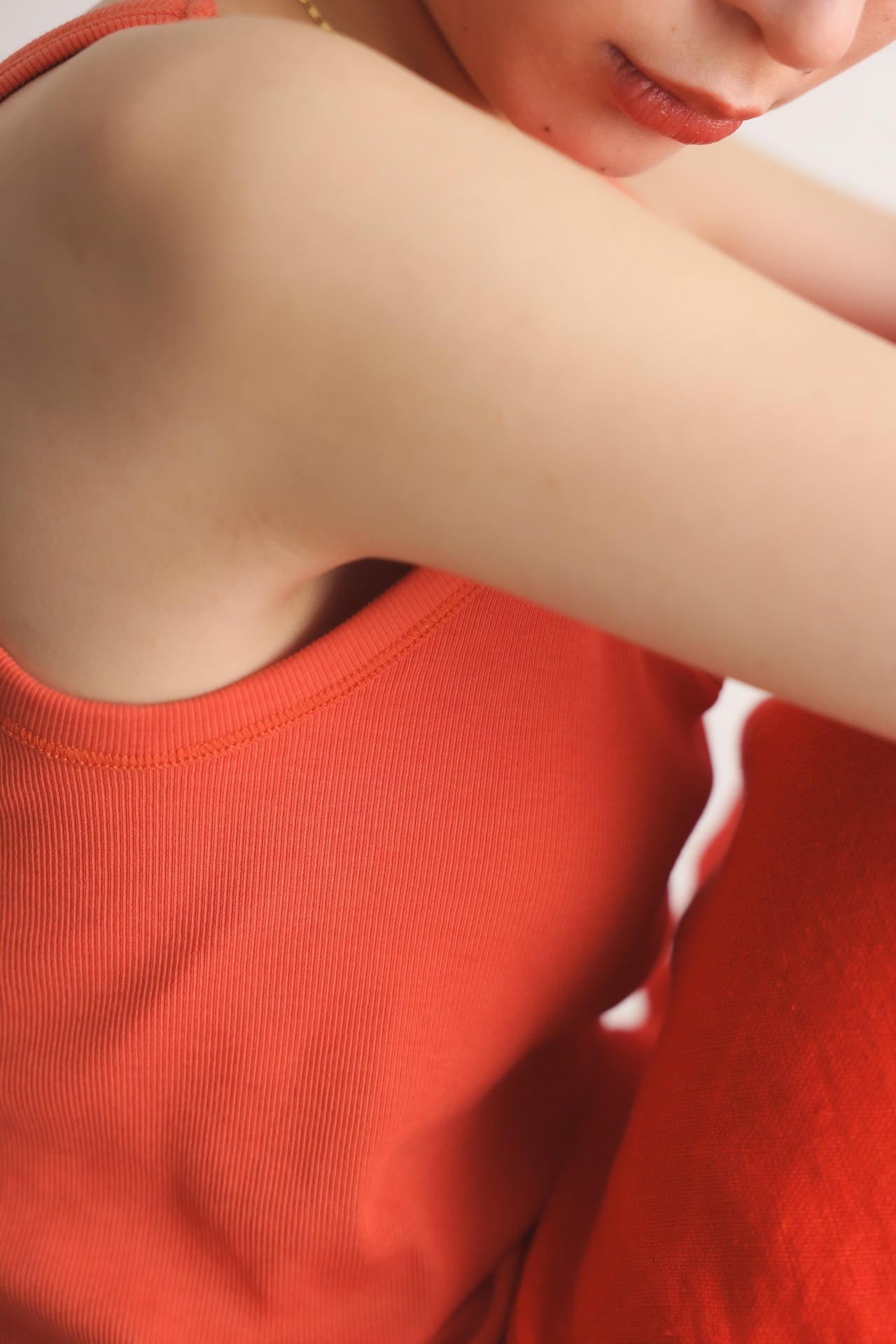 Soft Fit Pad Tank (orange)