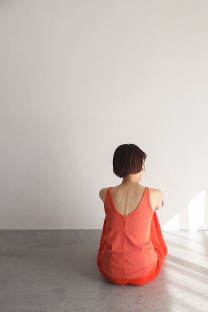 Soft Fit Pad Tank (orange)