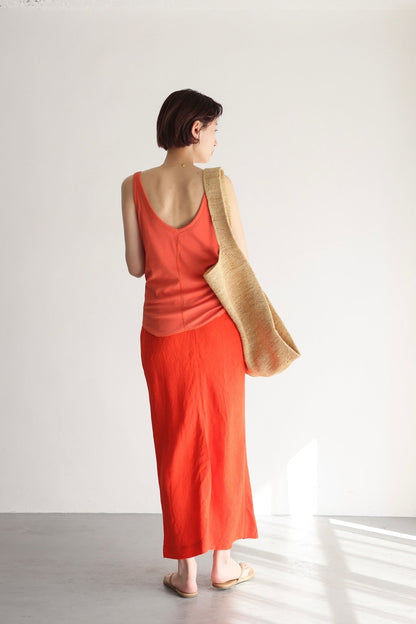 Soft Fit Pad Tank (orange)