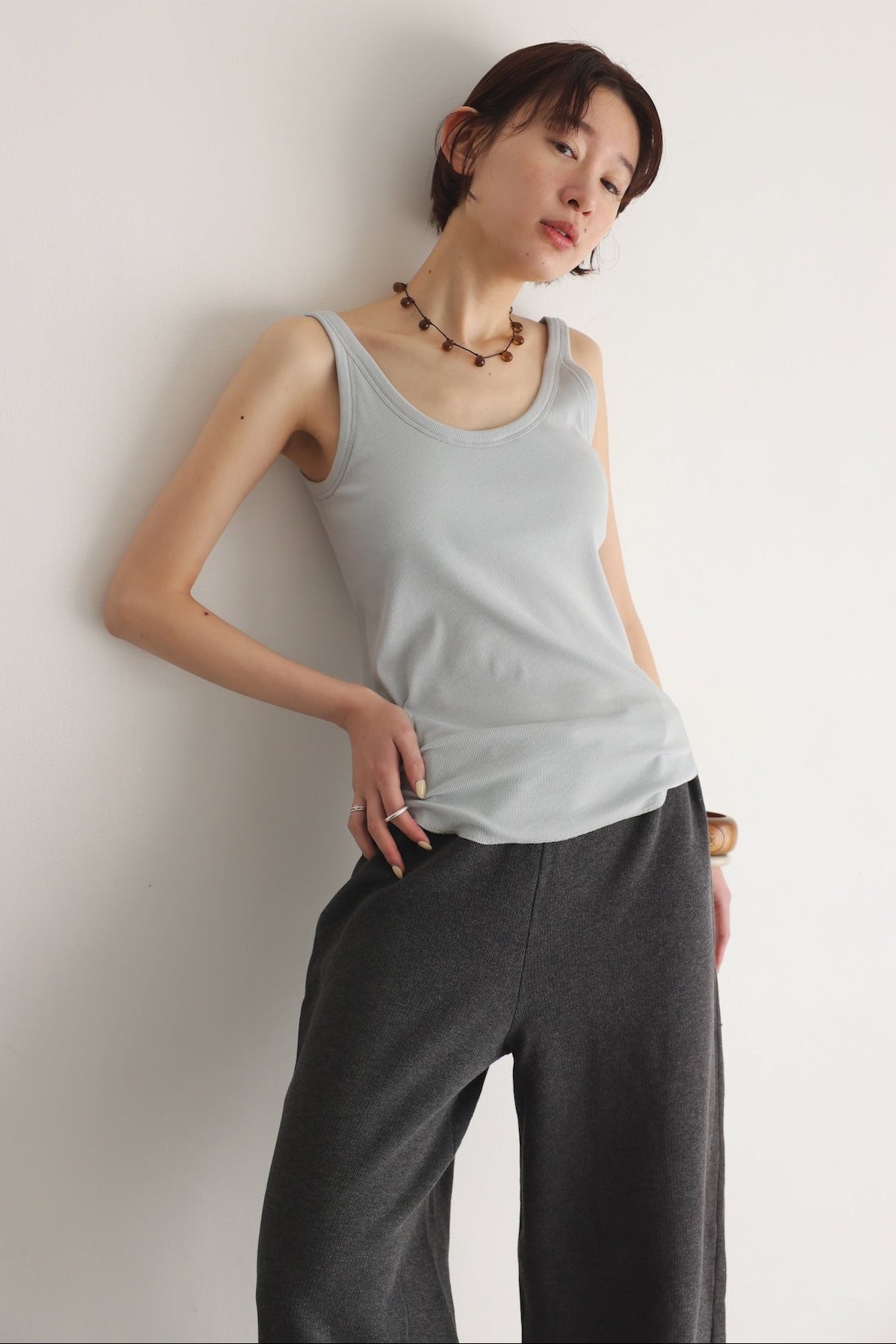 Soft Fit Pad Tank (saxe blue)