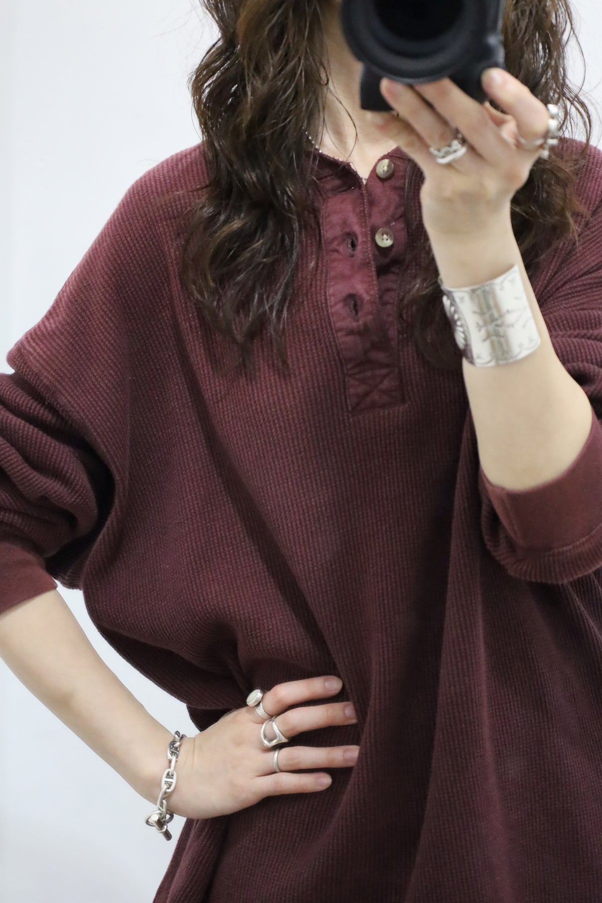 B785 / 1990's NATURALIFE Henry neck tops