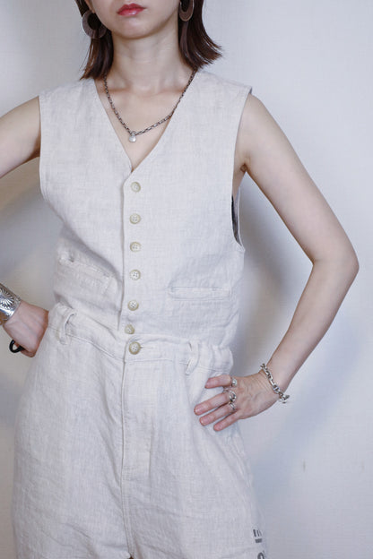 HOWIE linen vest (beige)