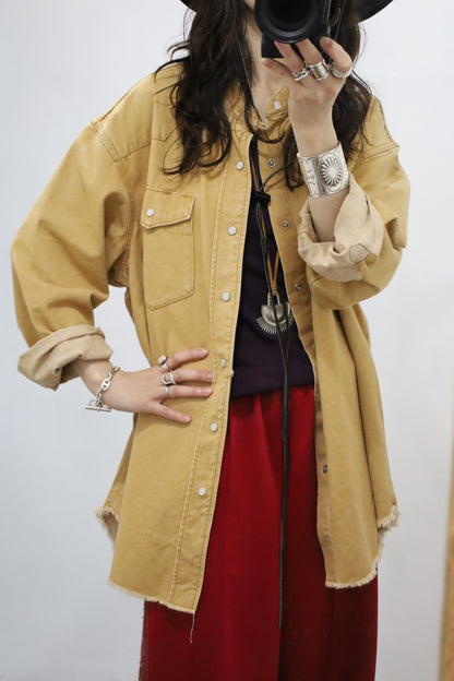 HOWIE DENIM SHIRT (camel)