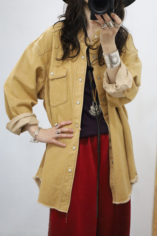 HOWIE DENIM SHIRT (camel)
