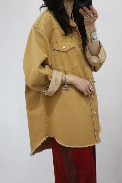 HOWIE DENIM SHIRT (camel)