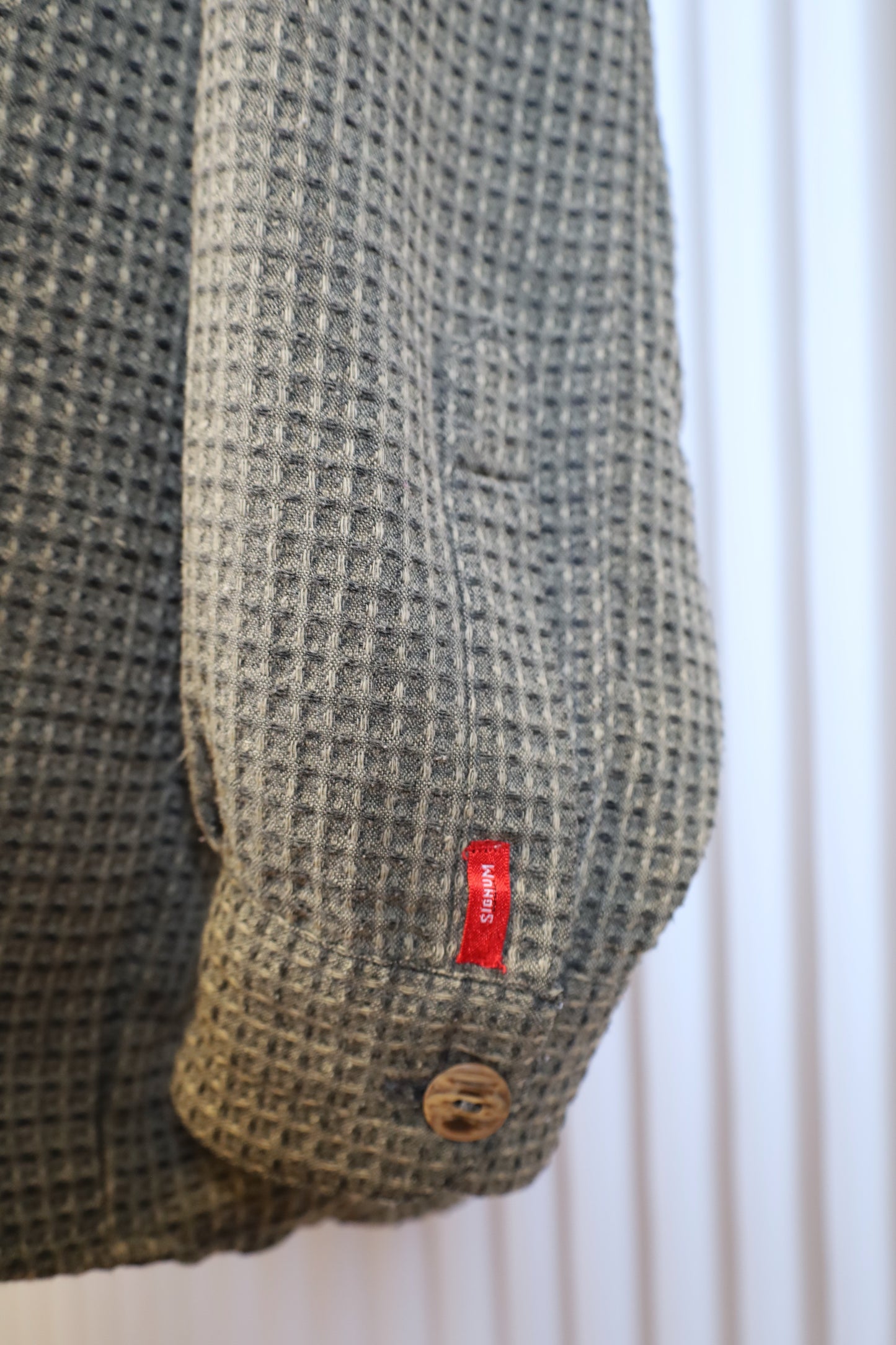 A715 / early 2000's SIGNUM remake lace up Design Shirt