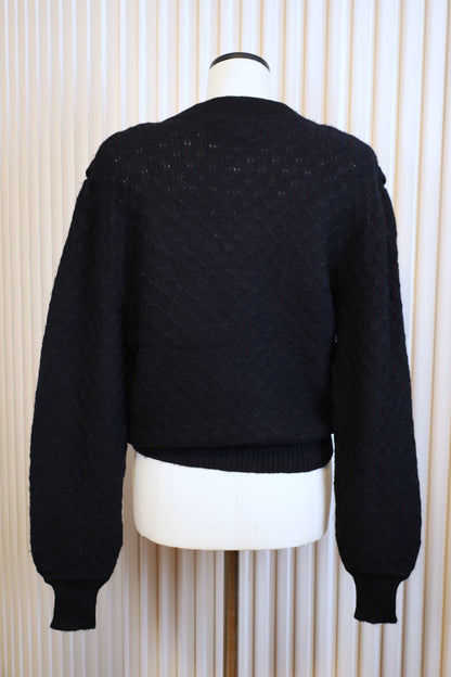 L71 / 1990's Ki Clayton Gold Botton Cable Cardigan