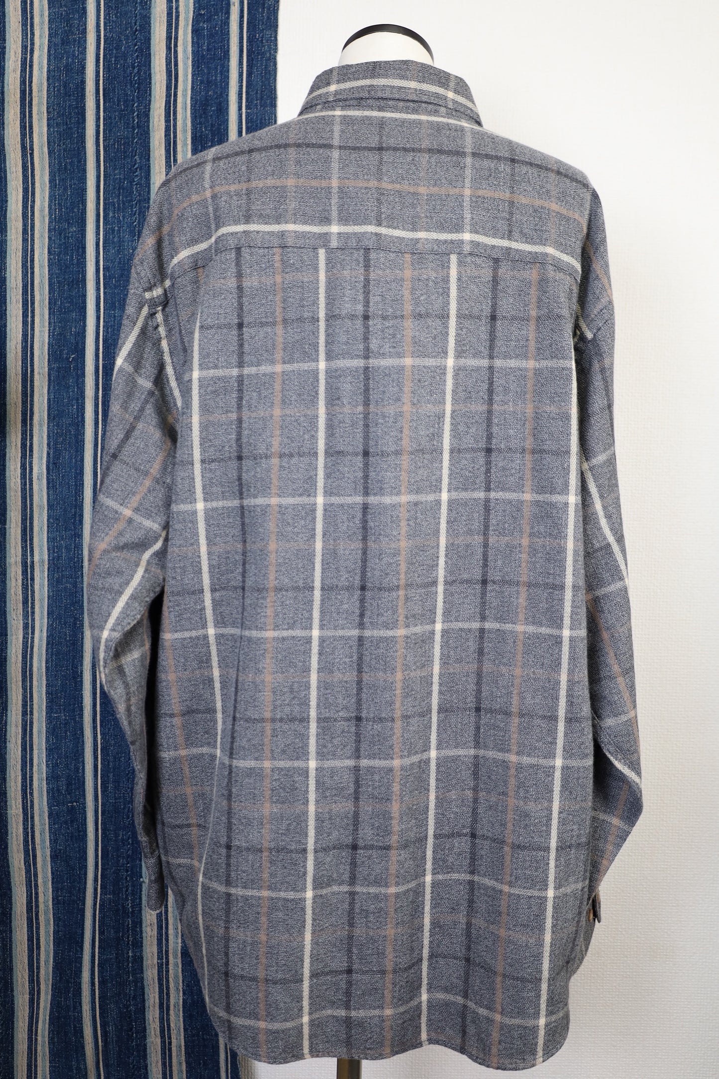 Z411 / 1990's OLD NATURAL ISSUE Check pattern Shirt