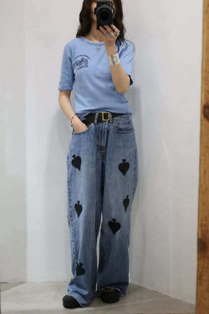 D796 / 1970's Vintage UNKNOWN print tee