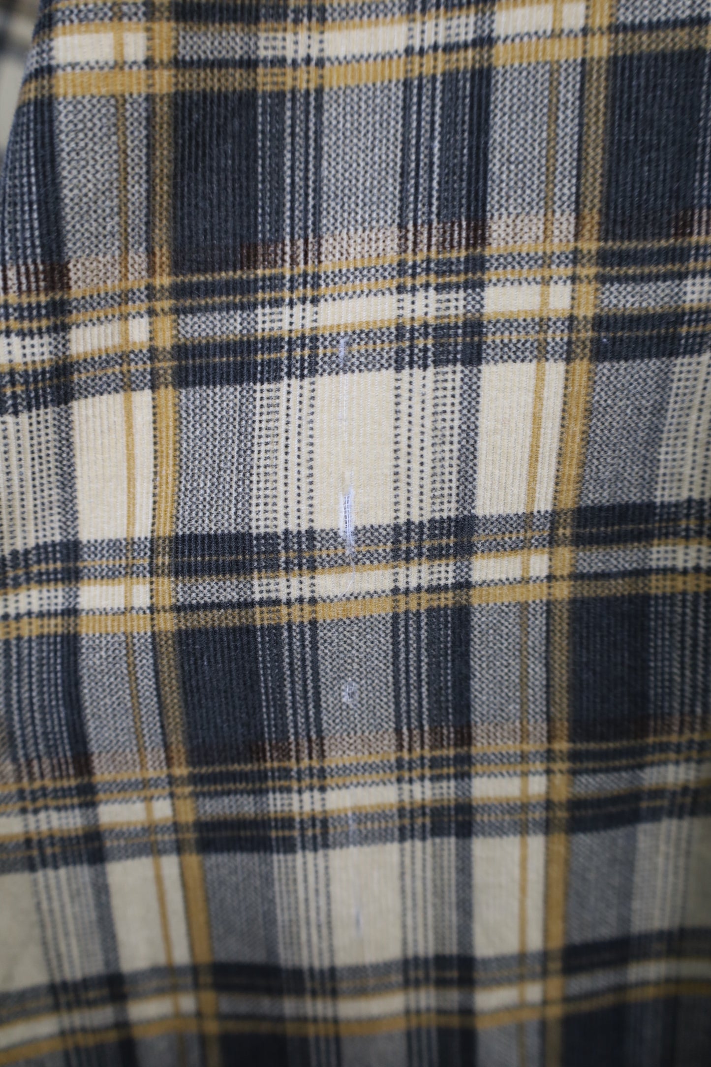 Z453 / 1990's OLD BOAT HOUSE ROW Check pattern Corduroy Shirt