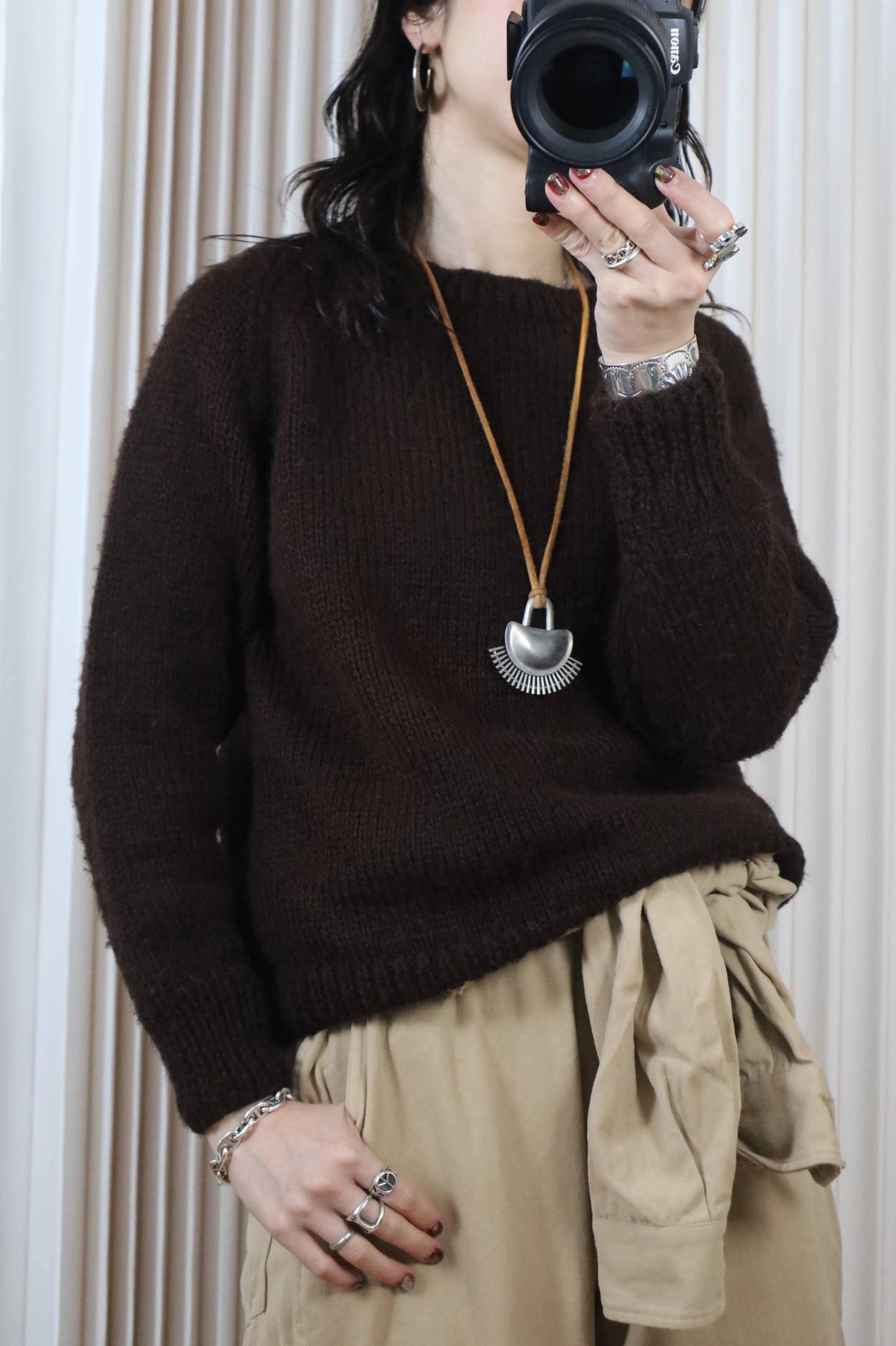 J26 / 1980's UNKNOWN wool knit