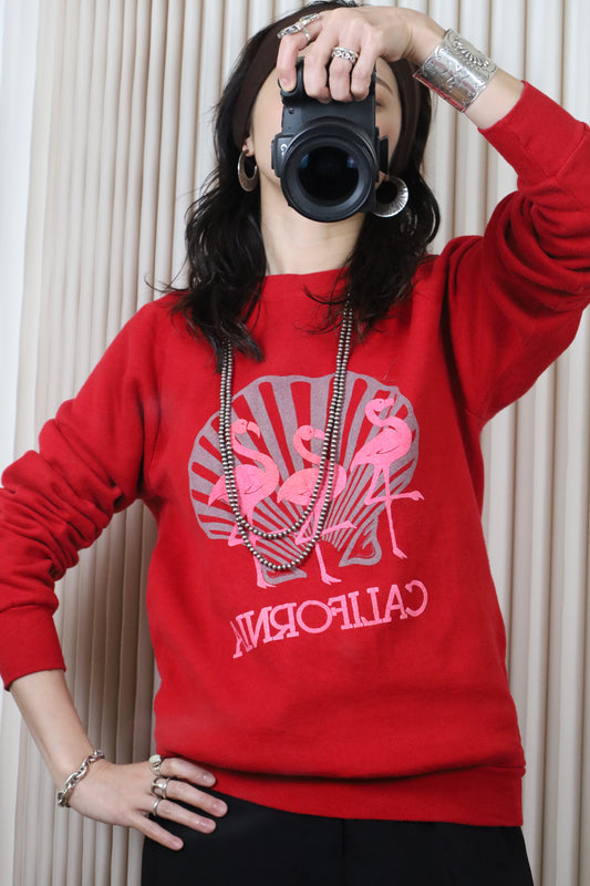 B1007 / 1990's UNKNOWN print sweat