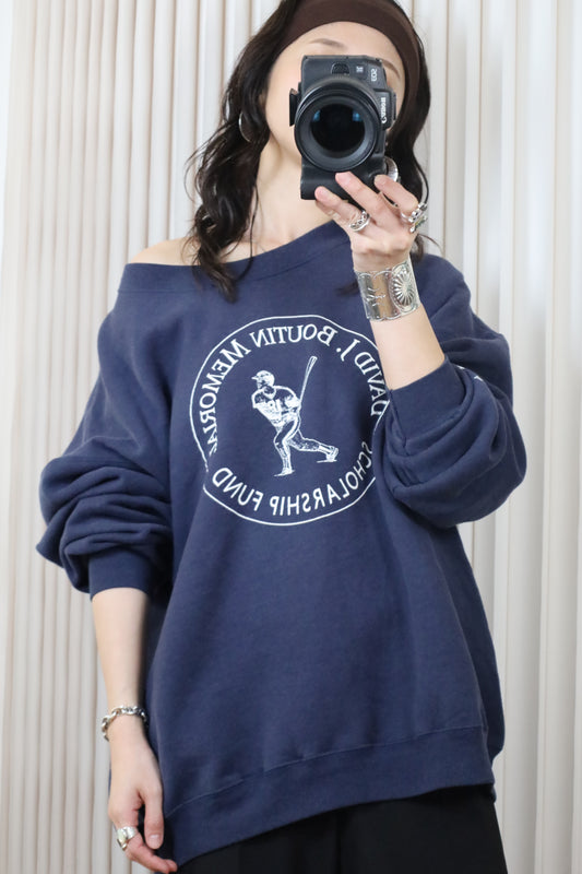 Z372 / 1990's Lee DAVID J. BOUNTIN print sweat