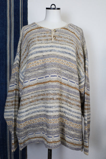 B148 / 1990’s OLD STRUCTURE RAMIE COTTON KNIT