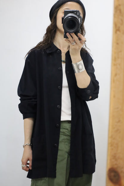 B926 / 1990's SAG HARBOR rayon fabric coverall jacket