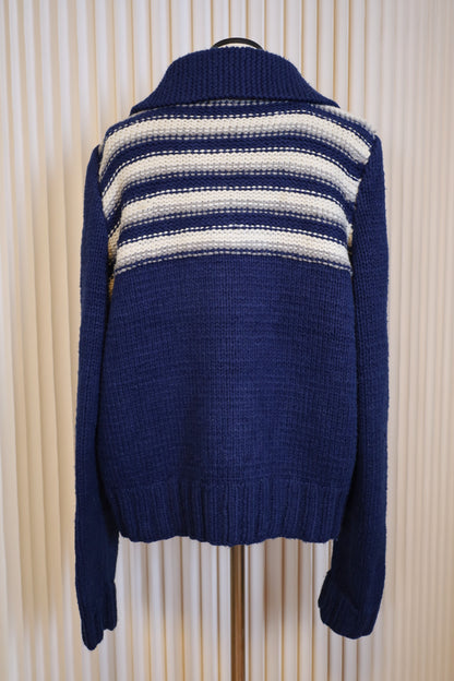B187 / 1960's Vintage UNKNOWN Cowtin Knit Jacket