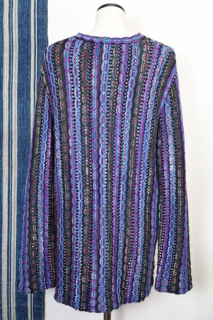 Z428 / 1990's OLD MISSONI Pattern Cardigan