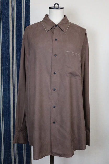 Z447 / early 2000's ZEIDELER and ZEIDELER Silk Fablic Shirt