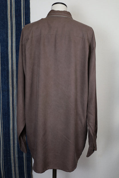 Z447 / early 2000's ZEIDELER and ZEIDELER Silk Fablic Shirt