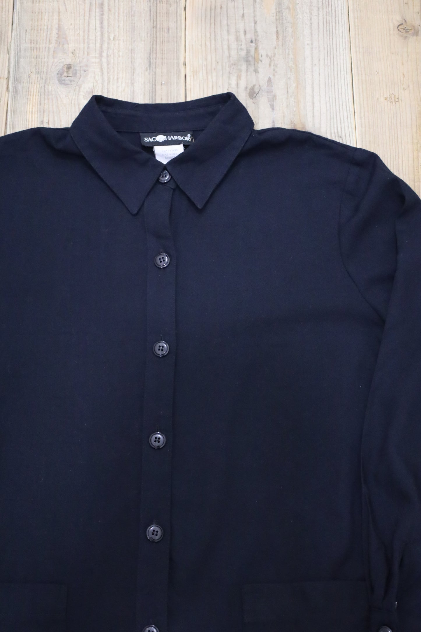 B926 / 1990's SAG HARBOR rayon fabric coverall jacket