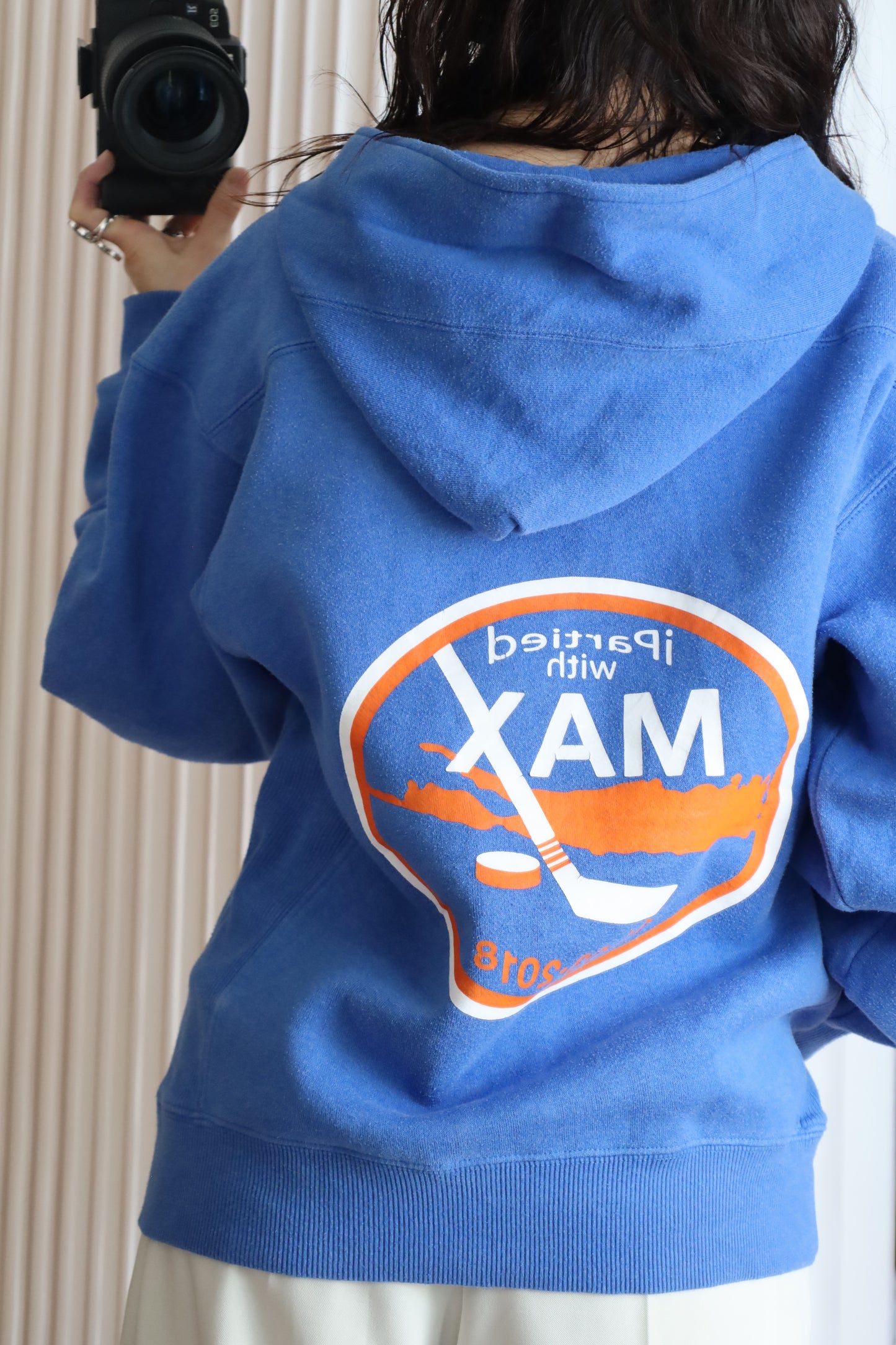 J5 / 1990's J AMERICA print sweat hoodie