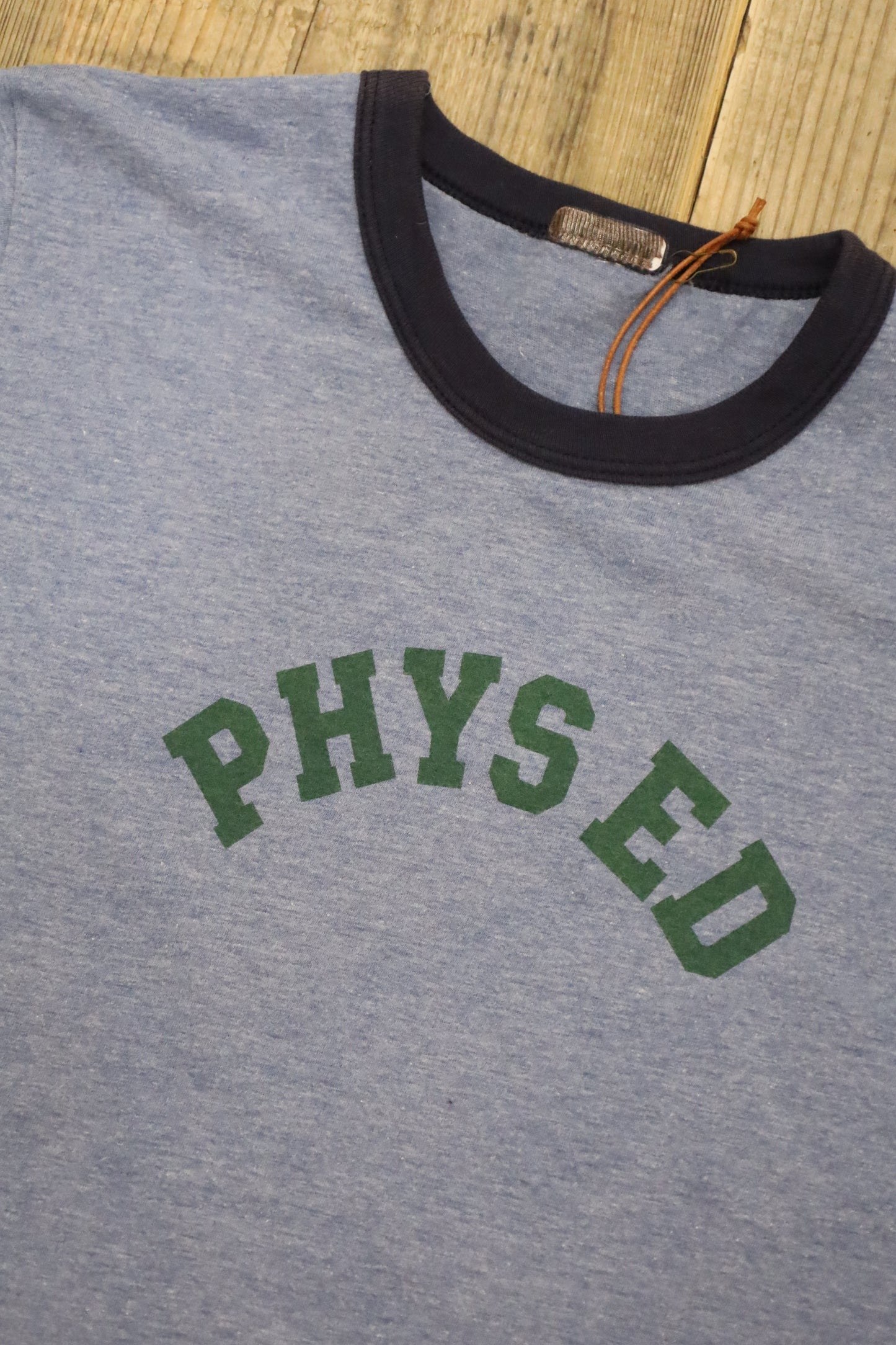 B919 / 1980's UNKNOWN Ringer print tee