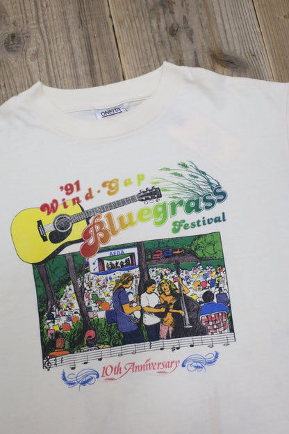 C904 / 1990's ONEITA Blue grass festival tee
