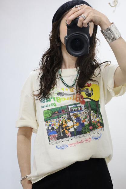 C904 / 1990's ONEITA Blue grass festival tee