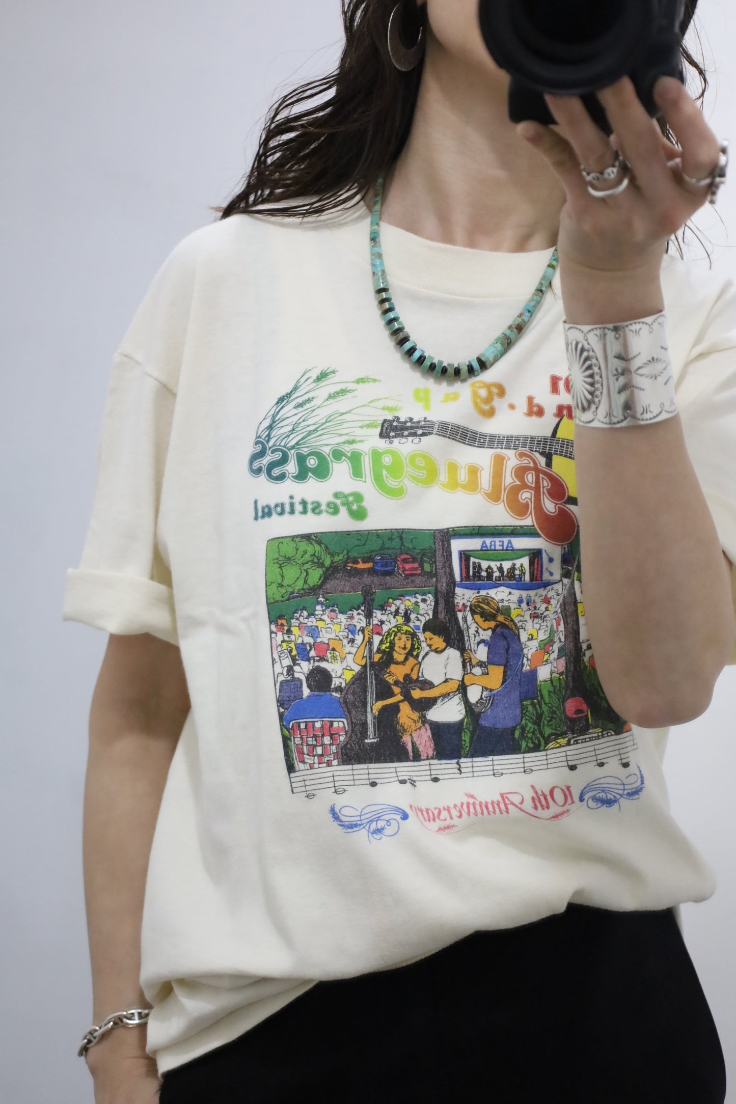 C904 / 1990's ONEITA Blue grass festival tee